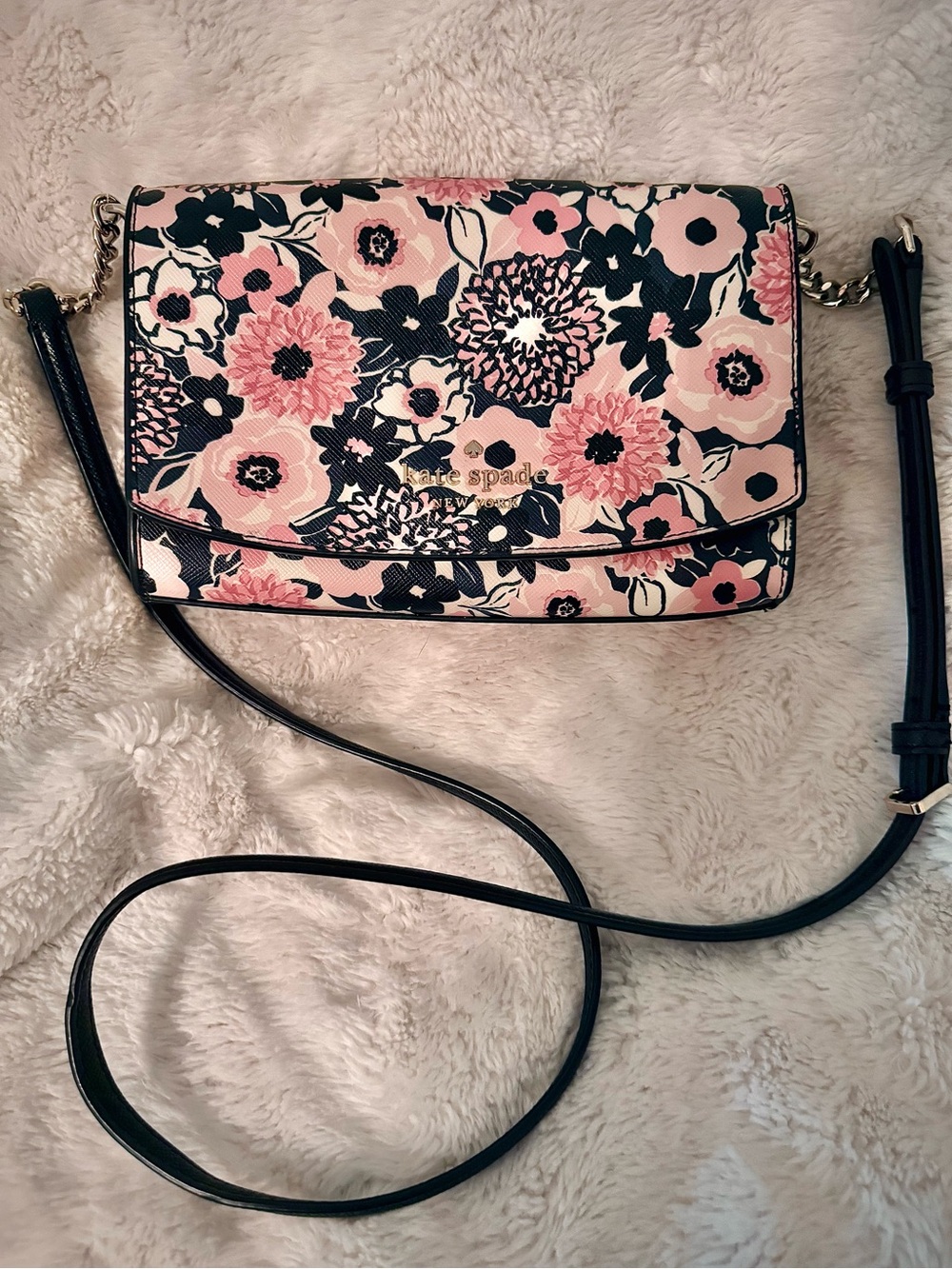 Kate Spade Staci Dahlia Floral Printed Small Crossbody.